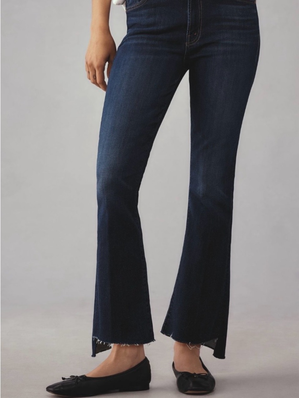 NWT MOTHER THE INSIDER CROP STEP FRAY JEAN COLOR OFF LIMITS SIZE 29P - Picture 8 of 12